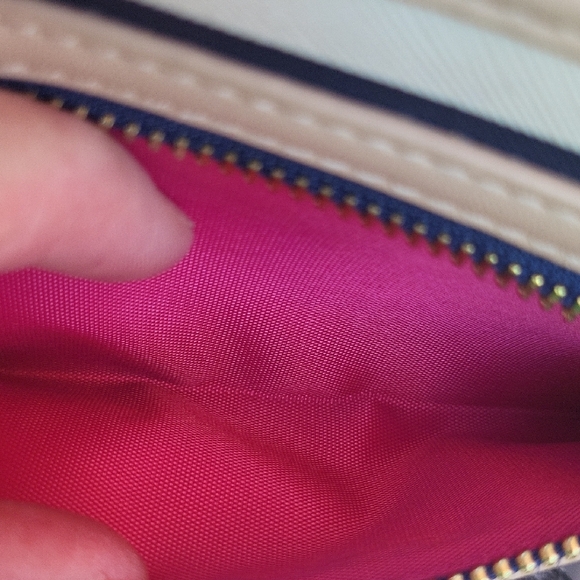 Spartina 449 Navy and Tan Striped Wallet - Picture 8 of 16